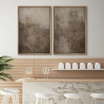 Vivid Coastal Landscape Framed Canvas Art for Gifting