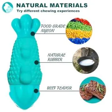 BoYoYo Dog Products Chew Toys, Squeaky Indestructible Dog Toys for Aggressive Chewers, Pet Supplies, Super Chewer, Heavy Duty