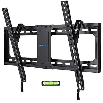 UL Listed Heavy Duty Tilting TV Wall Mount for 37-82 Inch Large TV, Slim Tilt TV Mount up to 24" Stu...