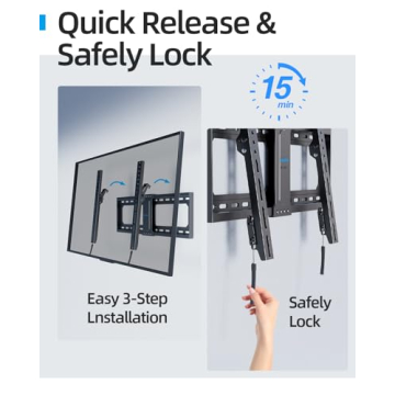 Heavy Duty Tilting TV Wall Mount for Large TVs