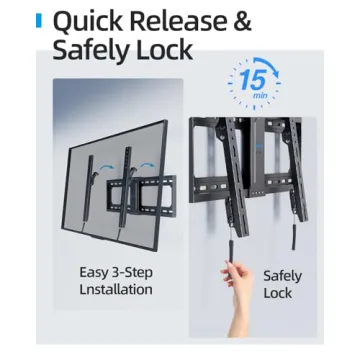 Heavy Duty Tilting TV Wall Mount for Large TVs