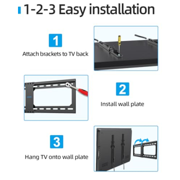 Heavy Duty Tilting TV Wall Mount for Large TVs