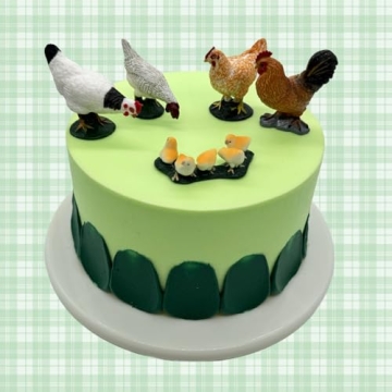 Farm Animals Figurines Set for Playtime and Cake Toppers