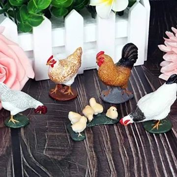Farm Animals Figurines Set for Playtime and Cake Toppers