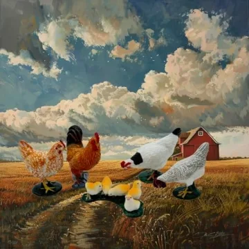 Farm Animals Figurines Set for Playtime and Cake Toppers