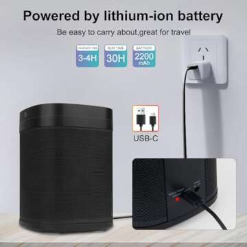 BIGMONAT 3-in-1 Bluetooth Speaker, 70 Soothing Sounds Sleep Machine, Type-C USB Rechargeable RGB Table Lamp,30-Hour Playtime, Wireless Sound Machine for Home/Party/Outdoor/Beach/Baby/Adults. (Black)