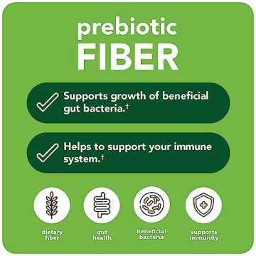 Vitamin Bounty Prebiotic Fiber Digestive Support with PreforPro® - Enhances Probiotic Effectiveness, Supports Digestive Health & Immune System, Relieves Gut Discomfort - 60 Capsules