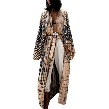 Elegant Women's Long Beach Kimono Cardigan - Stylish & Comfortable Cover Up