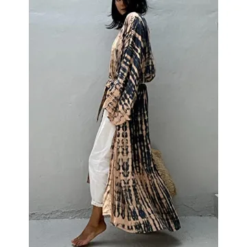 Stylish Women's Long Beach Kimono Cardigan for Summer