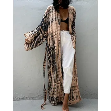Stylish Women's Long Beach Kimono Cardigan for Summer
