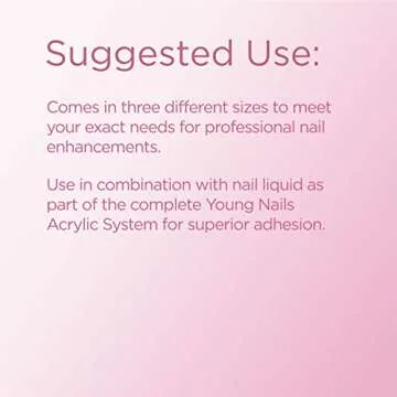 Young Nails Acrylic Core Powder - Self-Leveling Acrylic Nail Powder, Clear Nude Pink White Acrylic Powder for Nail Extenstion, Professional Grade, Superior Adhesion, Color - Natural, 45g