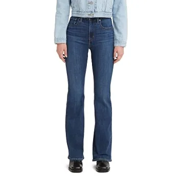 Levi's Women's 726 High Rise Flare Jeans - Dark Indigo Worn In, Size 24