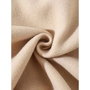 Cioatin Women Fleece Zip Up Crop Hoodies Sweatshirt Y2K Fall Trendy Long Sleeve Athletic Workout Pullover Jacket Sweater Apricot