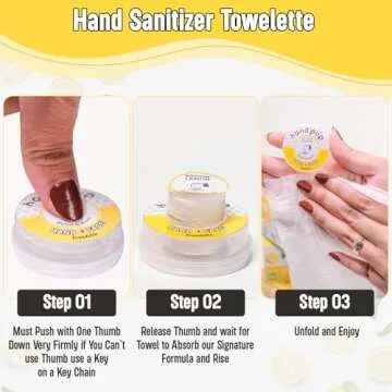 Hand Pop Lemon Scented Wipes - 24 Pack of Travel Size Wet Towelettes, Alcohol-Free, Wipes for Skin Hydration, Convenient, Eco-Friendly, Refreshing, Fits in Gym Bag, Purse, Pocket, or Luggage