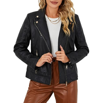 Stylish Bellivera Faux Leather Jacket for Women