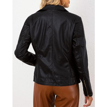 Stylish Bellivera Faux Leather Jacket for Women