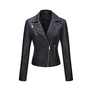 Stylish Bellivera Faux Leather Jacket for Women