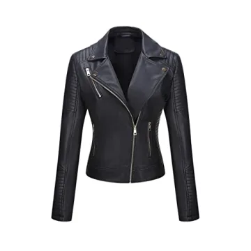 Stylish Bellivera Faux Leather Jacket for Women
