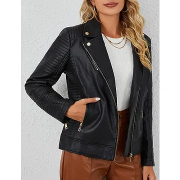 Stylish Bellivera Faux Leather Jacket for Women