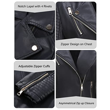 Stylish Bellivera Faux Leather Jacket for Women