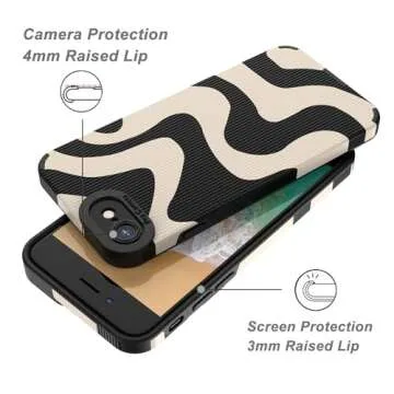Cute Wave Pattern iPhone 8 & 7 Case - Stylish Protection
