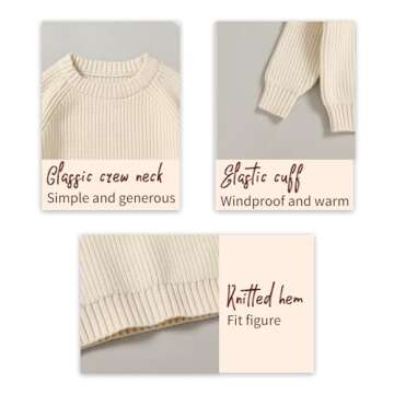 YOUNGER STAR Knit Sweater for Babies & Toddlers - Warm & Stylish!
