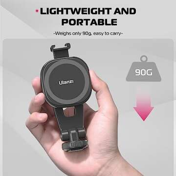 ULANZI Magnetic iPhone Tripod Mount MA23, Magnet Phone Holder Adapter Tripod Attachment Compatible with MagSafe Only for iPhone 12 13 14 15 16 Plus Pro Max All Series