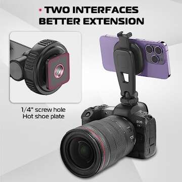 ULANZI Magnetic iPhone Tripod Mount MA23, Magnet Phone Holder Adapter Tripod Attachment Compatible with MagSafe Only for iPhone 12 13 14 15 16 Plus Pro Max All Series