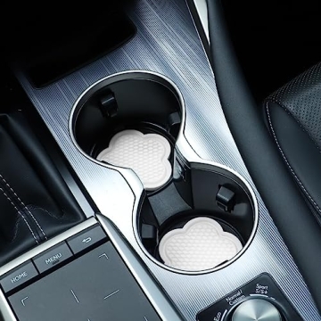 GaRhomxy 4pcs Non-Slip Flower Car Cup Coaster Set