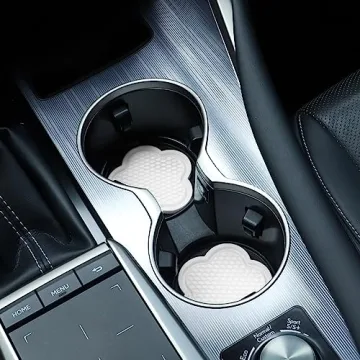 GaRhomxy 4pcs Non-Slip Flower Car Cup Coaster Set