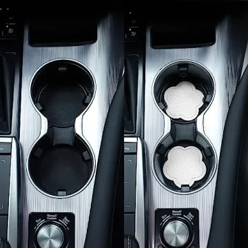 GaRhomxy 4pcs Non-Slip Flower Car Cup Coaster Set