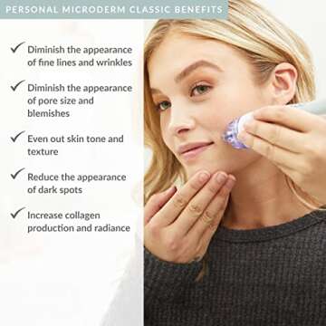 PMD Beauty Microderm Classic | Home Microdermabrasion Kit for Face | Exfoliating Crystals and Suctio...