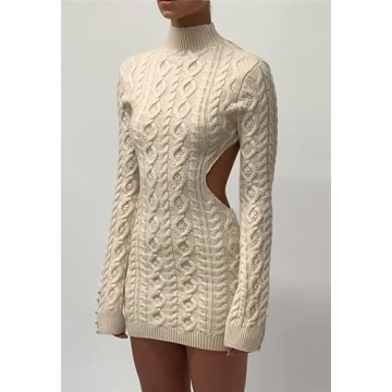 Chic Backless Sweater Dress for Any Occasion