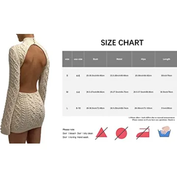 Chic Backless Sweater Dress for Any Occasion
