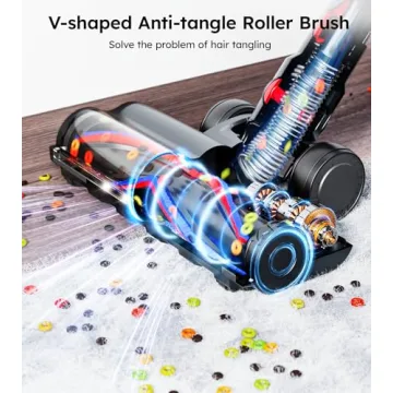 RENDOW Cordless Vacuum with 50KPA Suction and Touch Screen