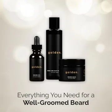 Golden Grooming Co. Everyday Beard Bundle for Men - Grooming Set