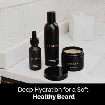 Golden Grooming Co. Everyday Beard Bundle for Men - Grooming Set