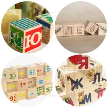 AUEAR 20 Pack Natural Solid Wooden Cubes for Crafts