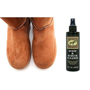 Bickmore Suede & Nubuck Cleaner - Remove Water Dirt Oil Stains From Shoes Boots Purses Handbags & More 8 fl oz