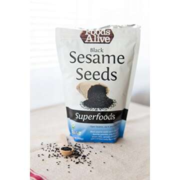 Organic Black Sesame Seeds - Nutrient-Rich 2-Pack, 12oz Each