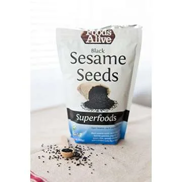 Organic Black Sesame Seeds - Nutrient-Rich 2-Pack, 12oz Each