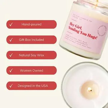 Hug in a Jar - Sweet Fig & Grapefruit Scented Candle Gift