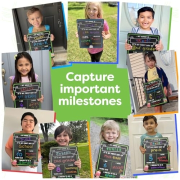 First Last Day School Sign with Liquid Chalk Markers 14x11