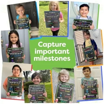 First Last Day School Sign with Liquid Chalk Markers 14x11