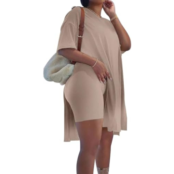 Stylish AXOSY Plus Size 2 Piece Outfit for Summer