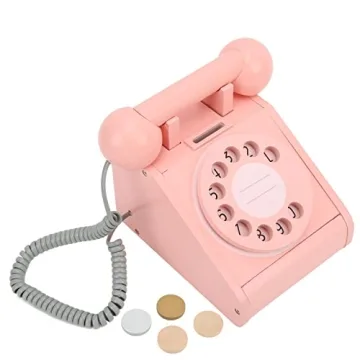Simulation Retro Dial Phone - A Charming Wooden Toy for Developing Communication Skills