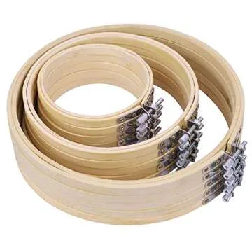15-Piece Eco-Friendly Embroidery Hoops Set for Crafting