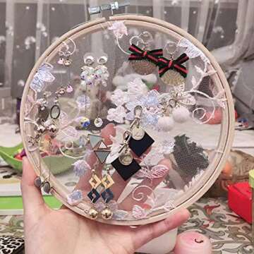 15-Piece Eco-Friendly Embroidery Hoops Set for Crafting