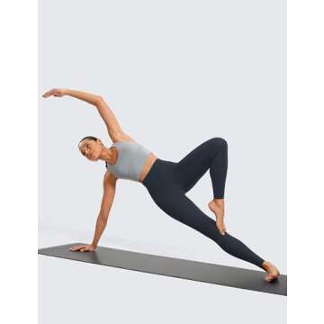 CRZ YOGA Butterluxe High Waisted Lounge Leggings 28'' - Workout Yoga Pants for Women Buttery Soft True Navy Medium