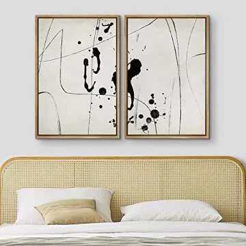 MUDECOR Canvas Print Art Set Modern Abstract Design 16x24